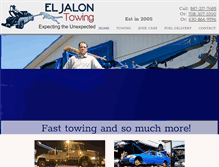 Tablet Screenshot of eljalontowingservice.com